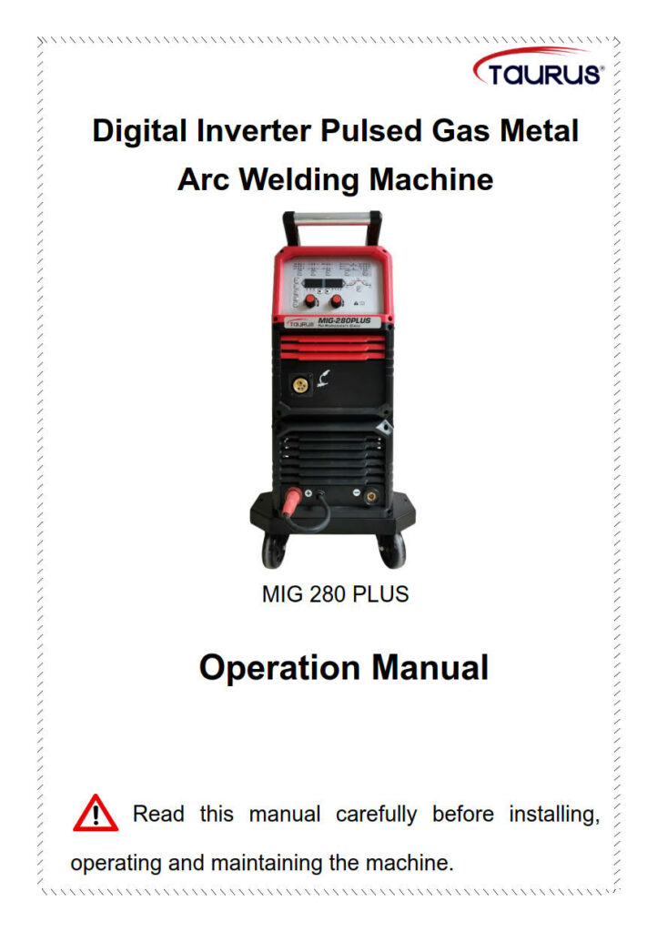 Operator Manuals - TAURUS MIG 280 PLUS_1